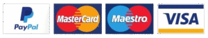 Accepted credit cards – Visa, MasterCard, AMEX